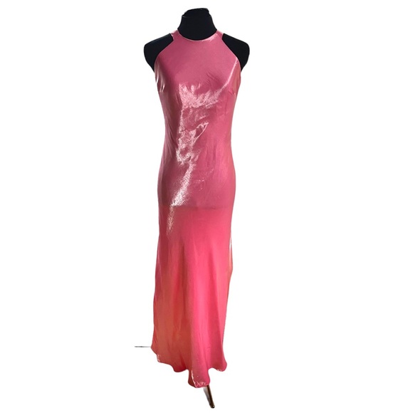 Pink prom dress vintage Cache size 4 absolutely stunning dress see video! - Picture 3 of 16